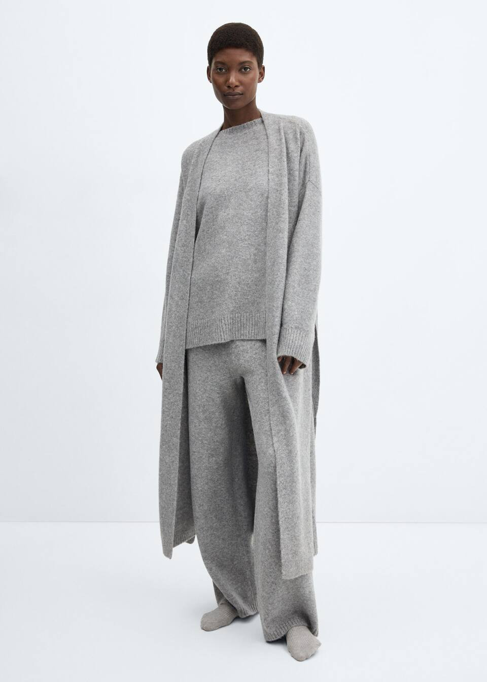 Oversize knit cardigan -  Women | Mango United Kingdom | MANGO (UK)