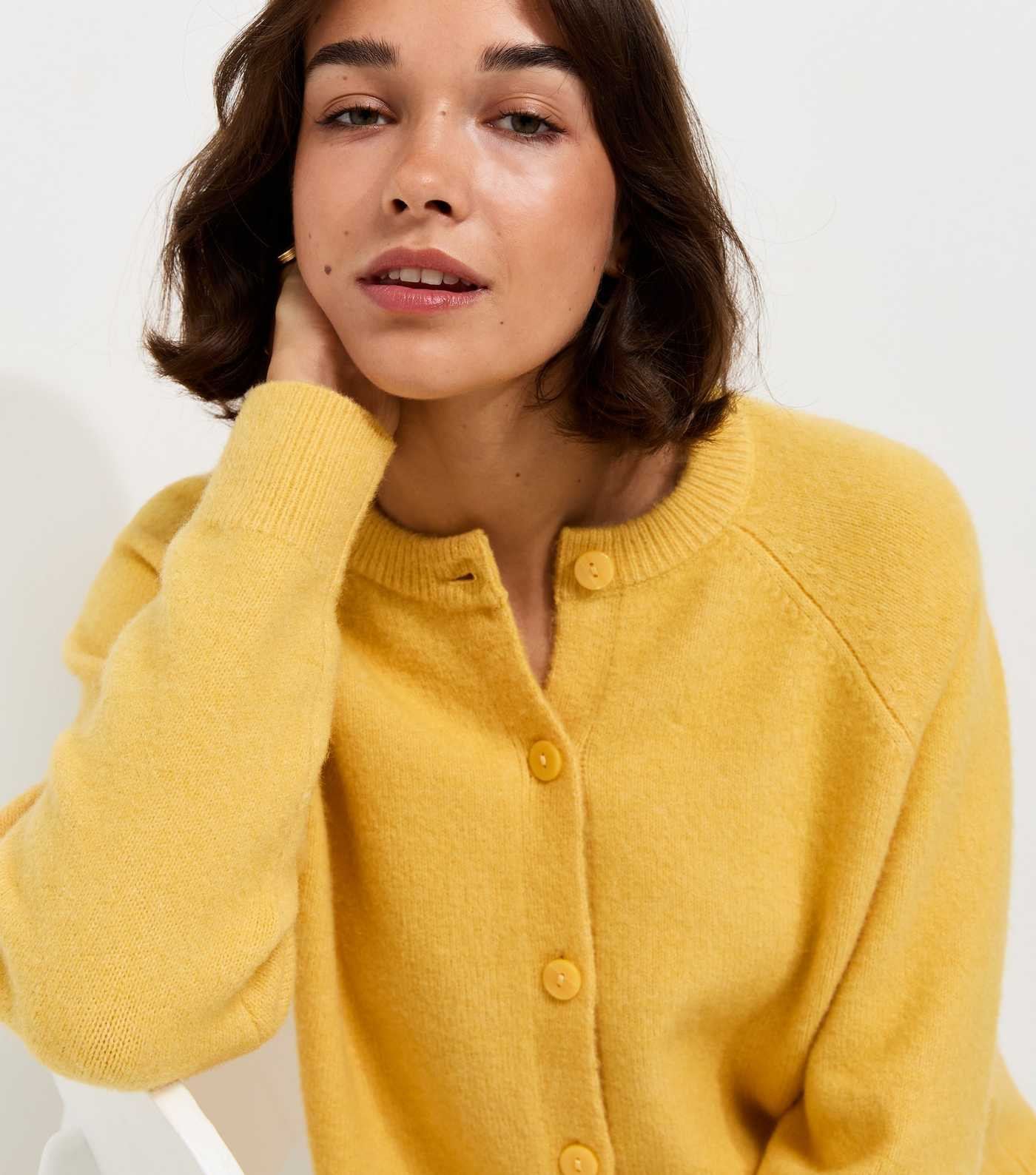 Light Yellow Knitted Meet The Jean Raglan Cardigan | New Look | New Look (UK)