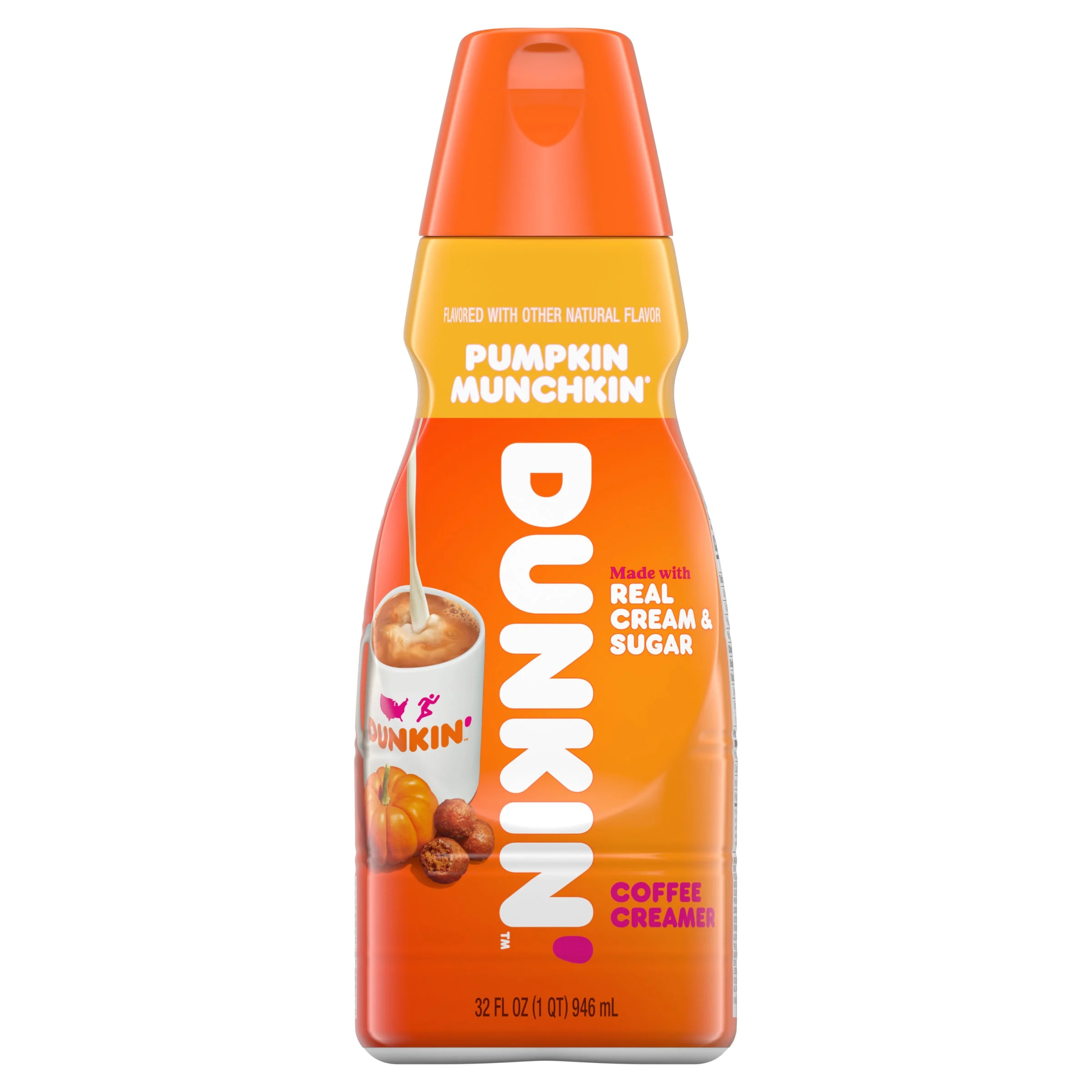 Dunkin’ Pumpkin Munchkin Coffee Creamer, 32 oz. | Walmart (US)