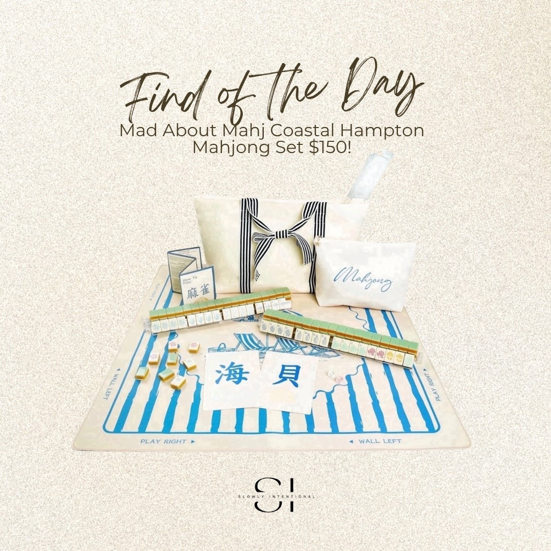 Another great idea for Mother’s Day gift. This coastal Hampton mahjong set is so cute and comes with a mahjong mat, tiles, racks and a bag! mahjong set, coastal decor, hamptons style, game night, luxury gifts, beach house aesthetic, host gifts, blue and white decor, preppy lifestyle, travel games, for mom, Walmart find

#LTKmomlife #LTKMothersDay