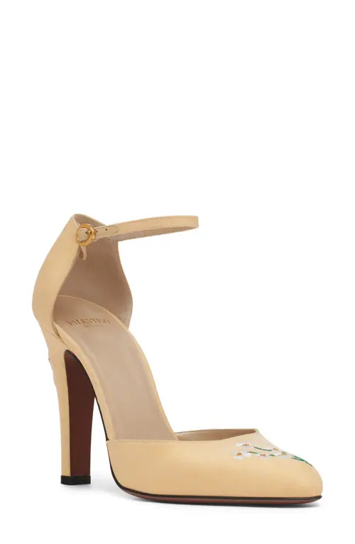 Valentino Garavani Hi Dolly Ankle Strap Pump in Clay at Nordstrom, Size 8.5Us | Nordstrom