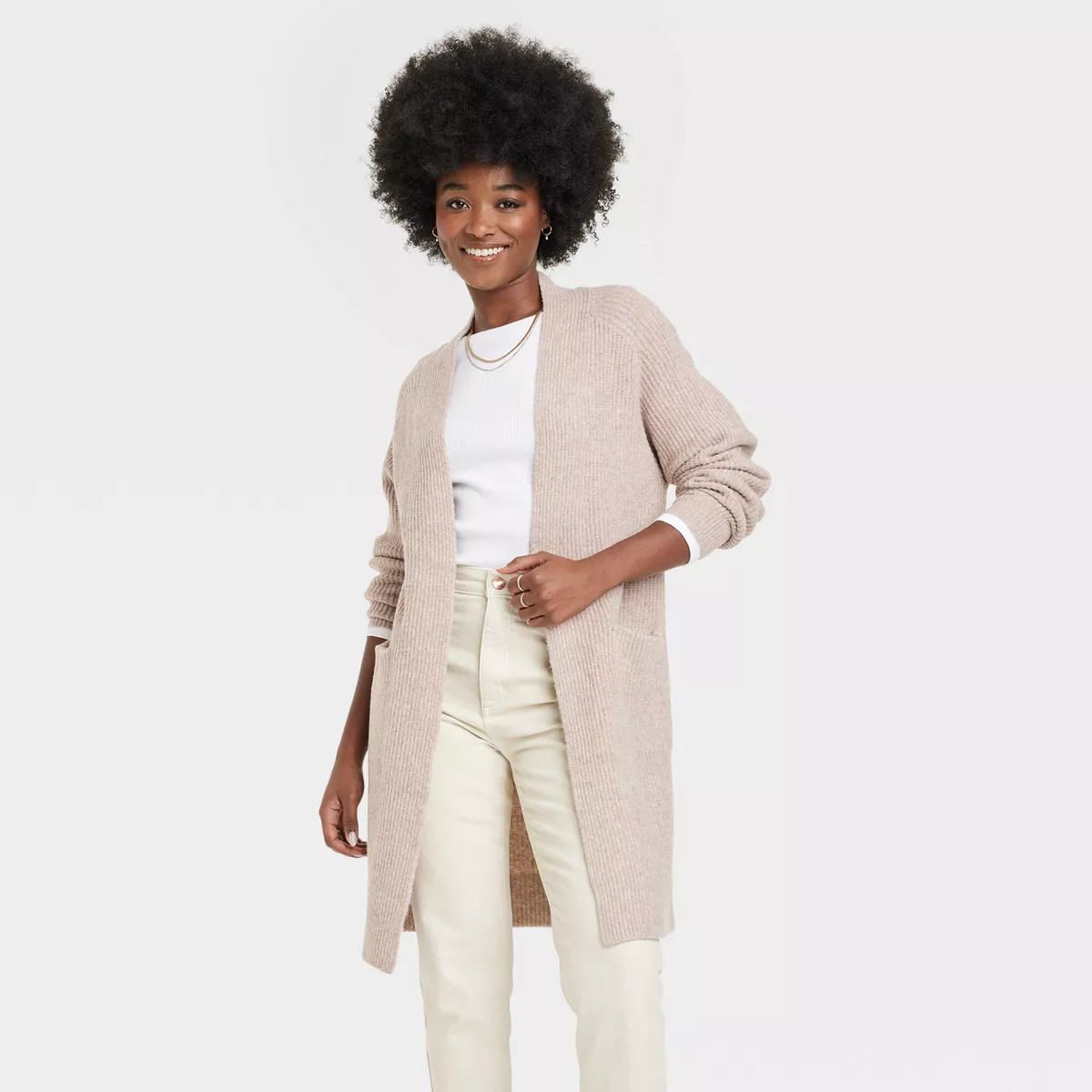 Women's Cashmere-Like Long Layering Cardigan - Universal Thread™ | Target