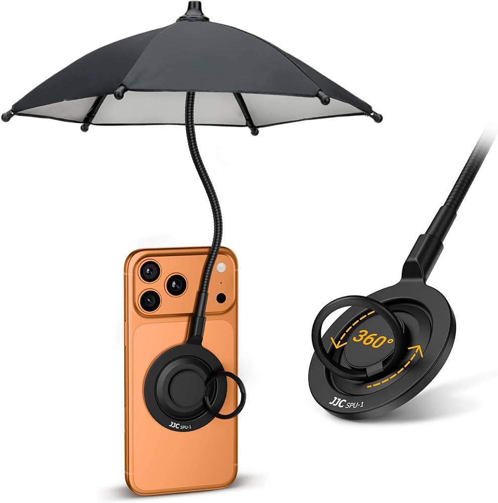 Magnetic Mobile Phone Umbrella Shade for Sun, Outdoor Phone Holder with Sun Umbrella, Flexible An... | Amazon (UK)