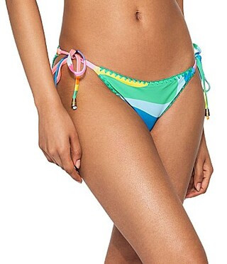 Kurt Geiger London Kensington Multi Color Side Tie Hipster Swim Bottom - L | Dillard's