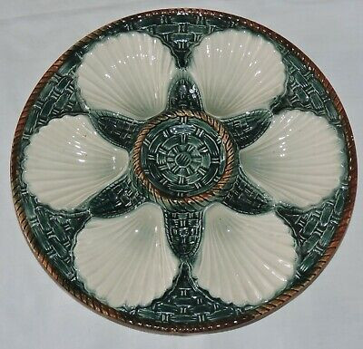 French Majolica oysters plate Longchamp shells | eBay | eBay US