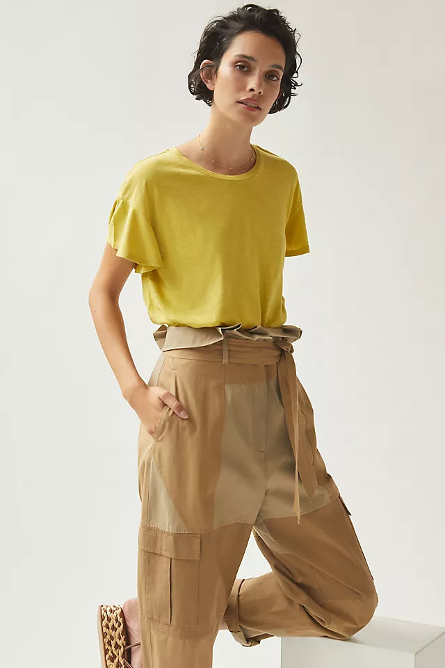 T.La Flutter-Sleeved Tee | Anthropologie (US)