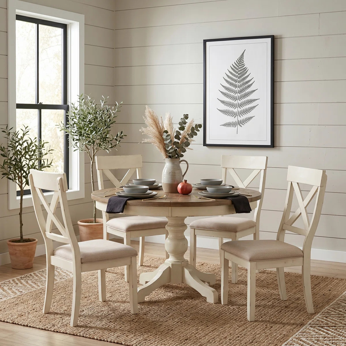 Cierra 4 - Person Pedestal Dining Set | Wayfair North America