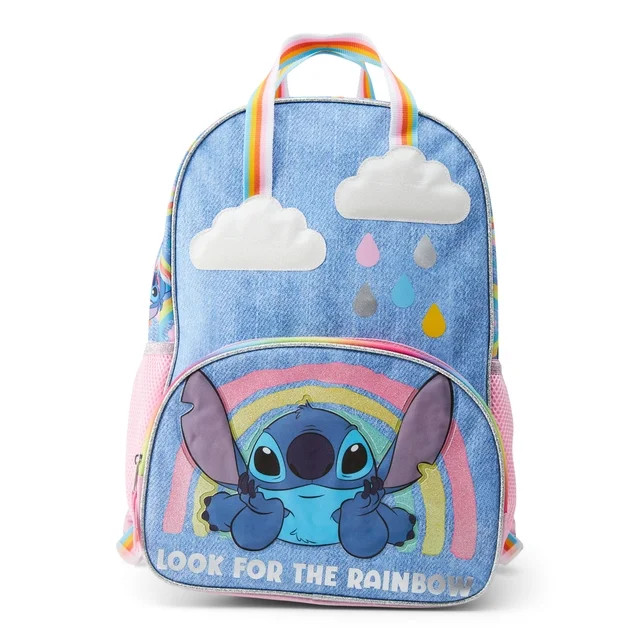 Disney Lilo and Stitch Girl's 17" Backpack, Blue - Walmart.com | Walmart (US)