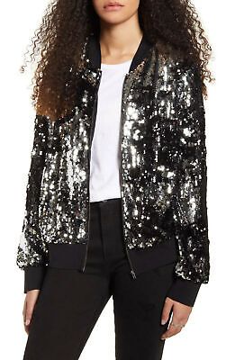 Sequin Bomber Jacket by SOCIALITE. Size M. | eBay US