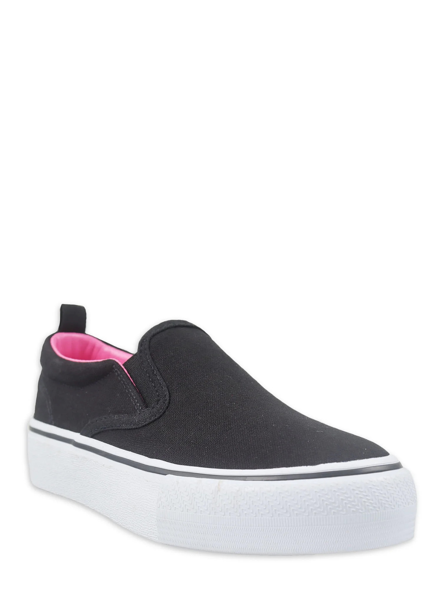 Wonder Nation Little Girl & Big Girl Casual Slip-on Twin Gore Platform Sneaker - Walmart.com | Walmart (US)