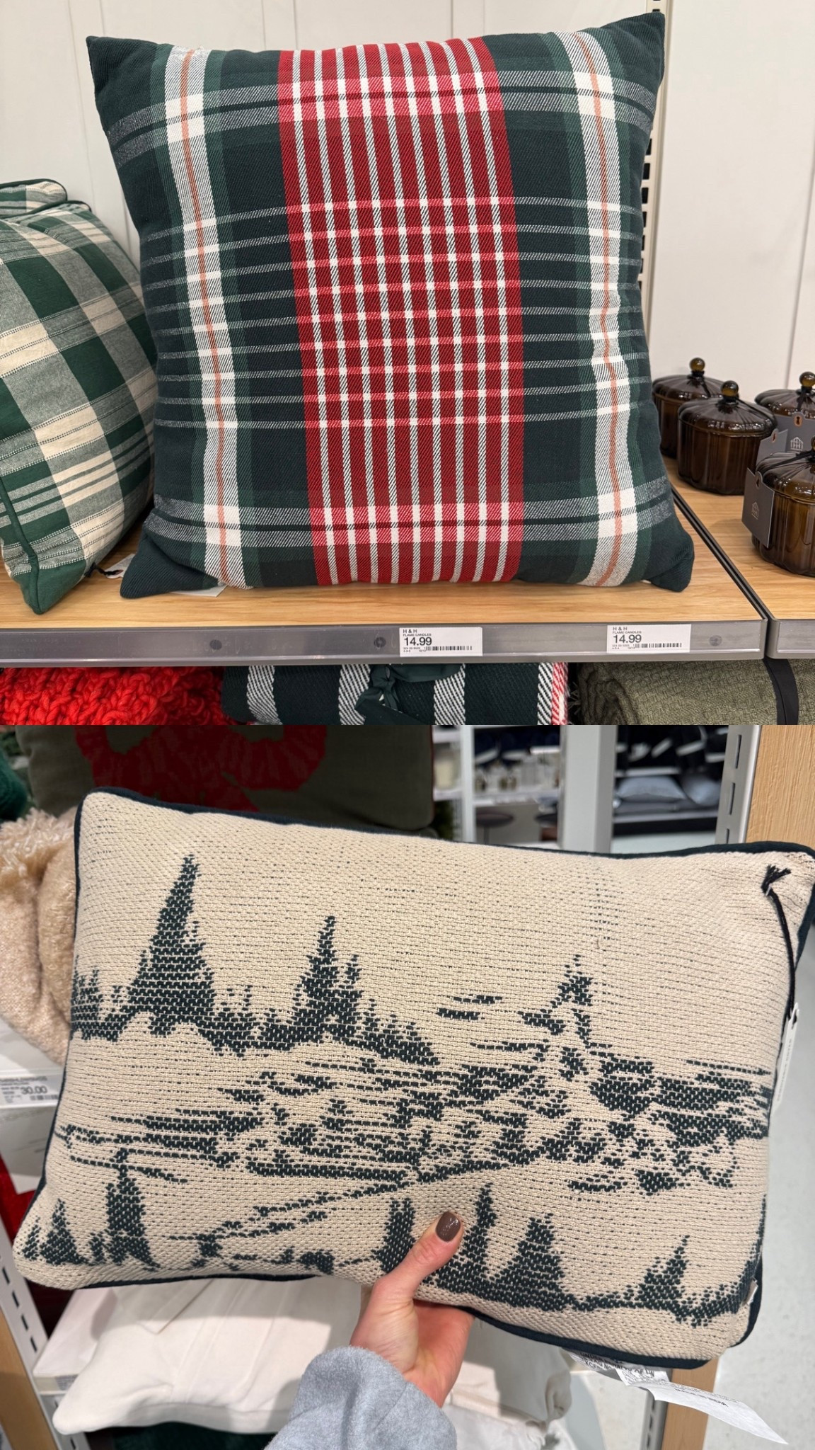 Love these Christmas pillows!! Giving ralph Lauren Christmas 🎄 