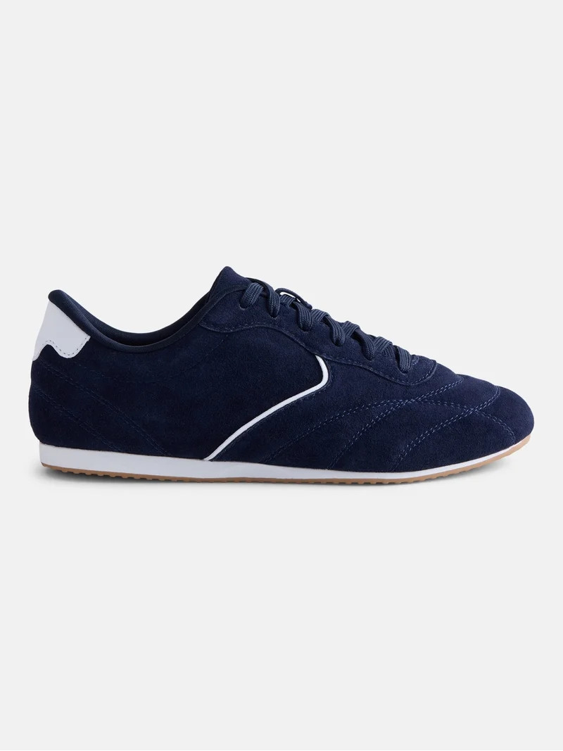 No Boundaries Women's Quilted Lace Up Sneakers | Walmart (US)