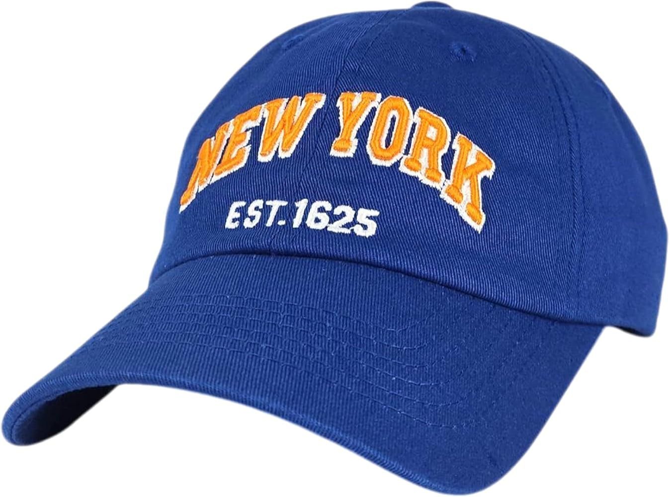 Elidan NY Dad Hat New York EST.1625 Cotton Cap, Adjust Buckle Strap, Unstructured Low-Profile NY ... | Amazon (US)