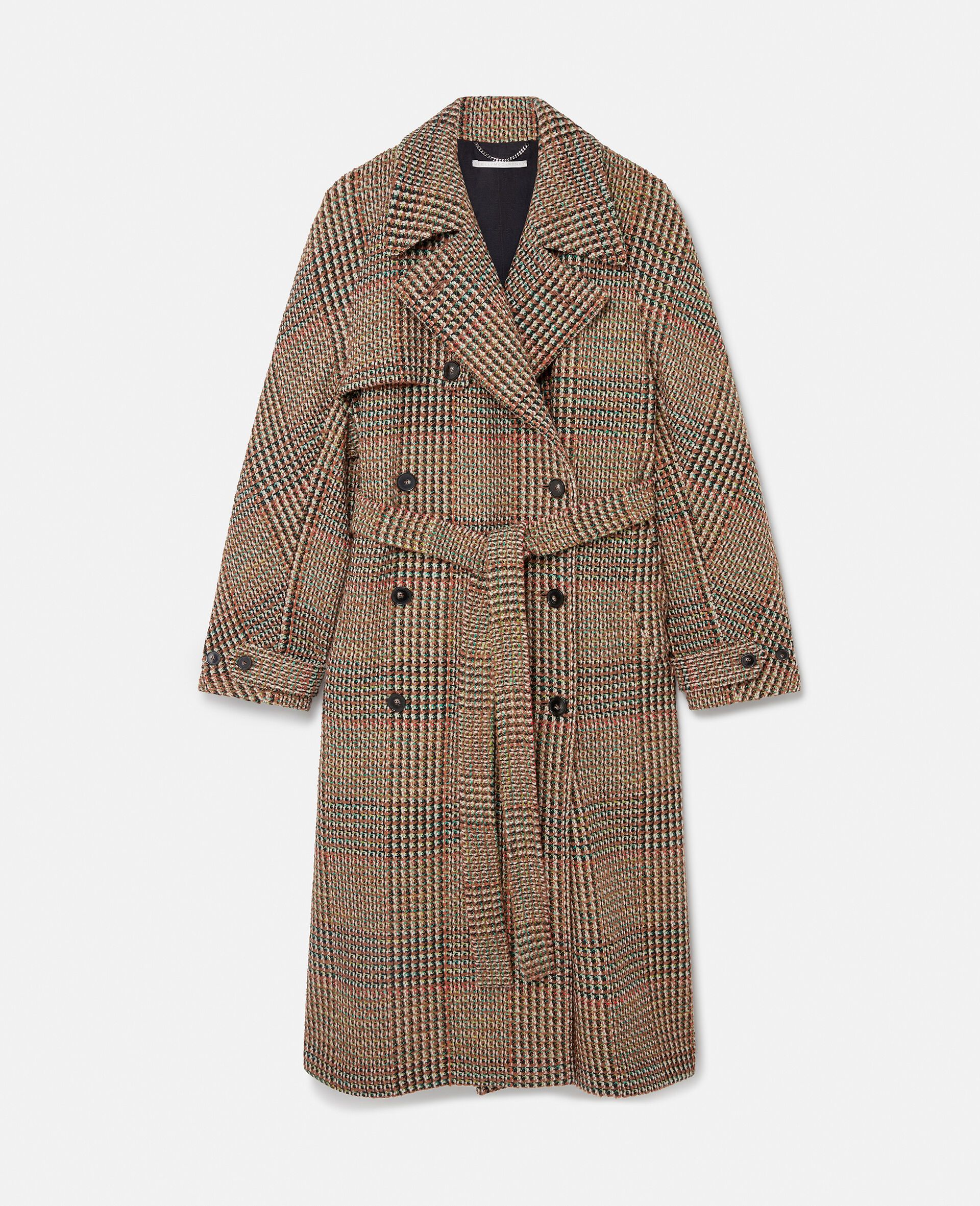 Tweed Belted Long Coat | Stella McCartney US