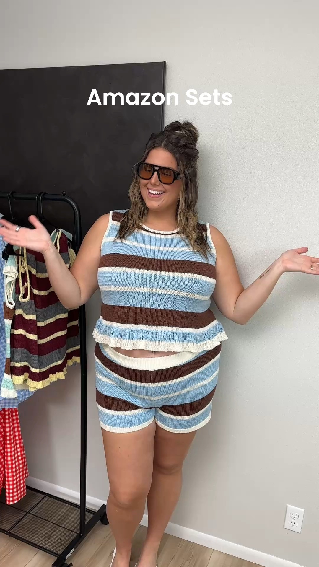 Amazon set in colors! Stripped set. Size XXL. (21 weeks pregnant)

#LTKootd #LTKBump #LTKPlusSize