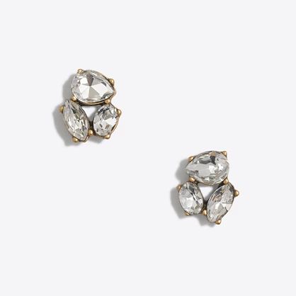 Factory crystal trio earrings | J.Crew Factory