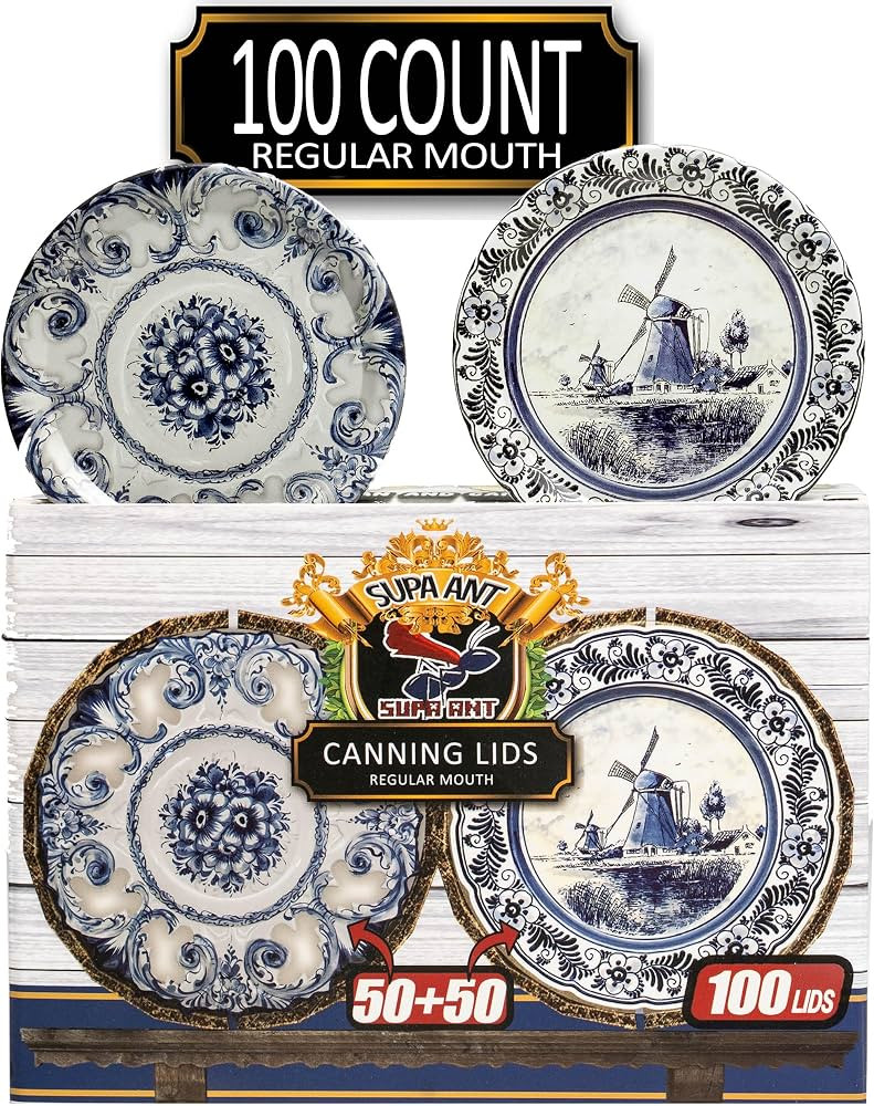 Canning Lids -Certified Food Grade Thickest BPA/BPS free Mason Jar Lids & Canning Supplies-Cannin... | Amazon (US)