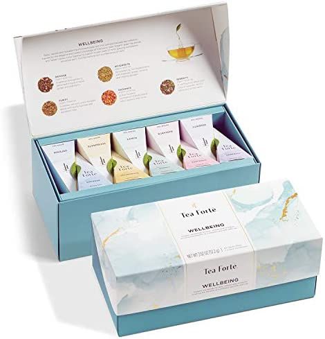 Tea Forte Wellbeing Organic Wellness Tea Presentation Box Tea Sampler Gift Set, 20 Assorted Varie... | Amazon (US)