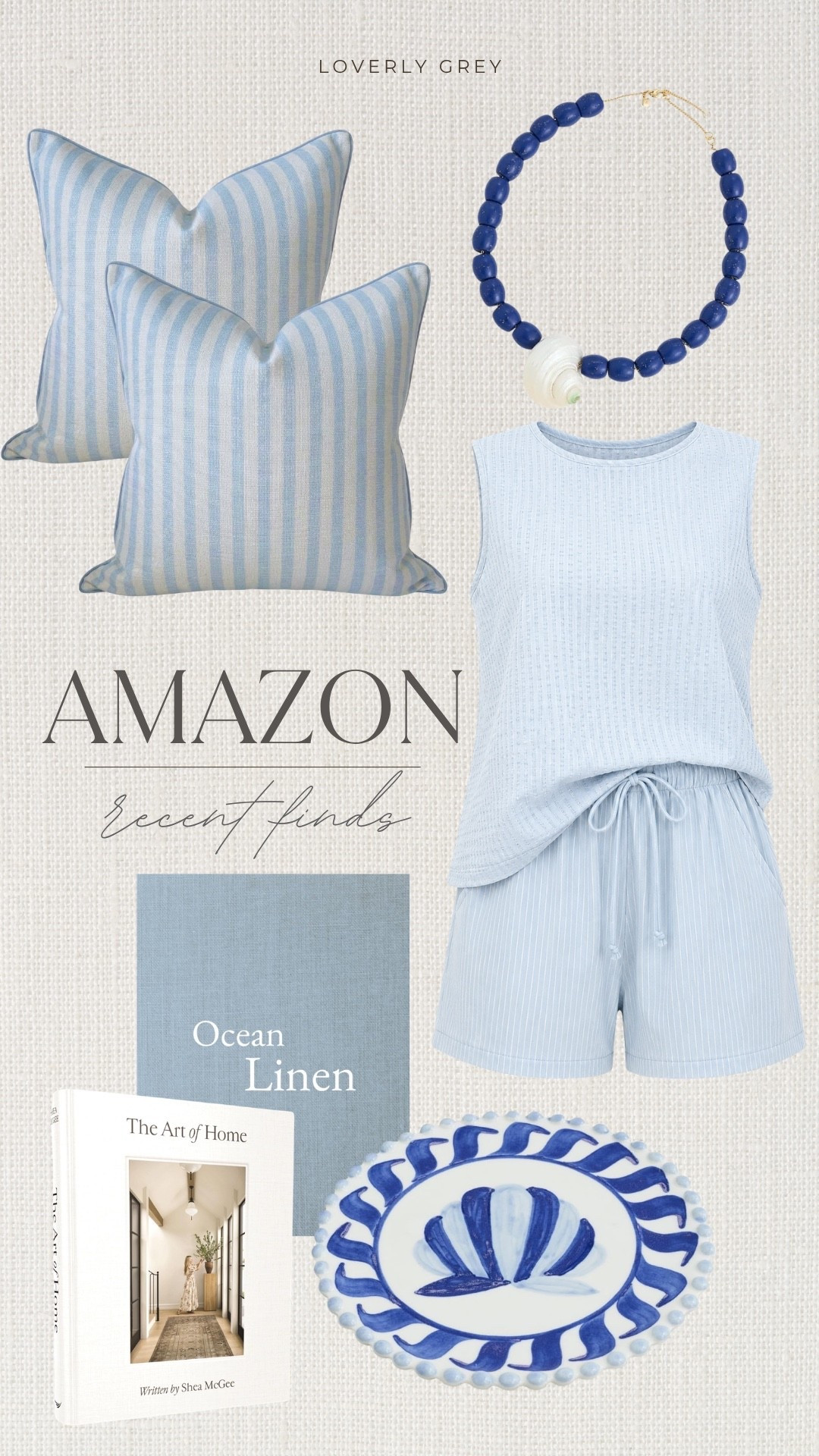 Blue and white will always be one of our favorite color combinations. These Amazon finds bring a coastal feel to your wardrobe and home without spending a fortune.

#LTKSeasonal #LTKHome