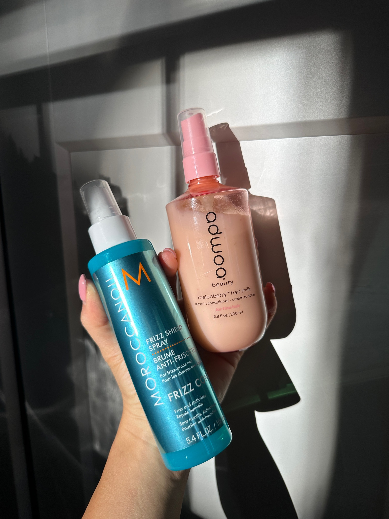 My current favorite hair products via @sephora!!! Moroccanoil frizz spray and Adwoa leave on conditioner. These two will leave your hair looking so shinny and feeling so soft! 
#Sephorahaul #Sephorapartner

#LTKfindsunder50 #LTKfindsunder100 #LTKbeauty