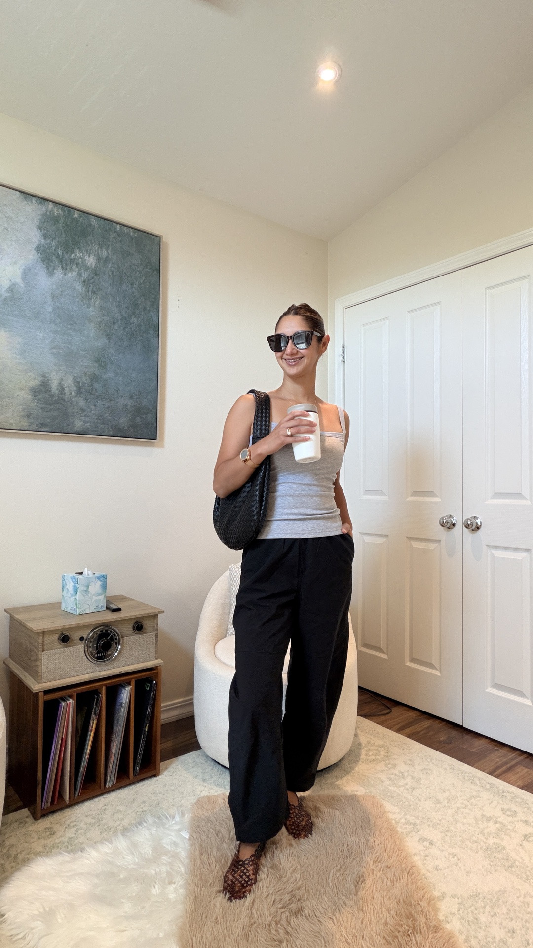 School drop-off + errands outfit ☀️

Keeping it easy on a warm day with my favorite built-in bra tank, barrel-leg pants under $60, jelly shoes, $15 sunnies + my Melie Bianco bag.

This is exactly the kind of outfit I’m reaching for lately: comfortable enough for mom life, but still makes me feel put together.

Everything linked here 🤎

#LTKmomlife #LTKgrwm #LTKootd