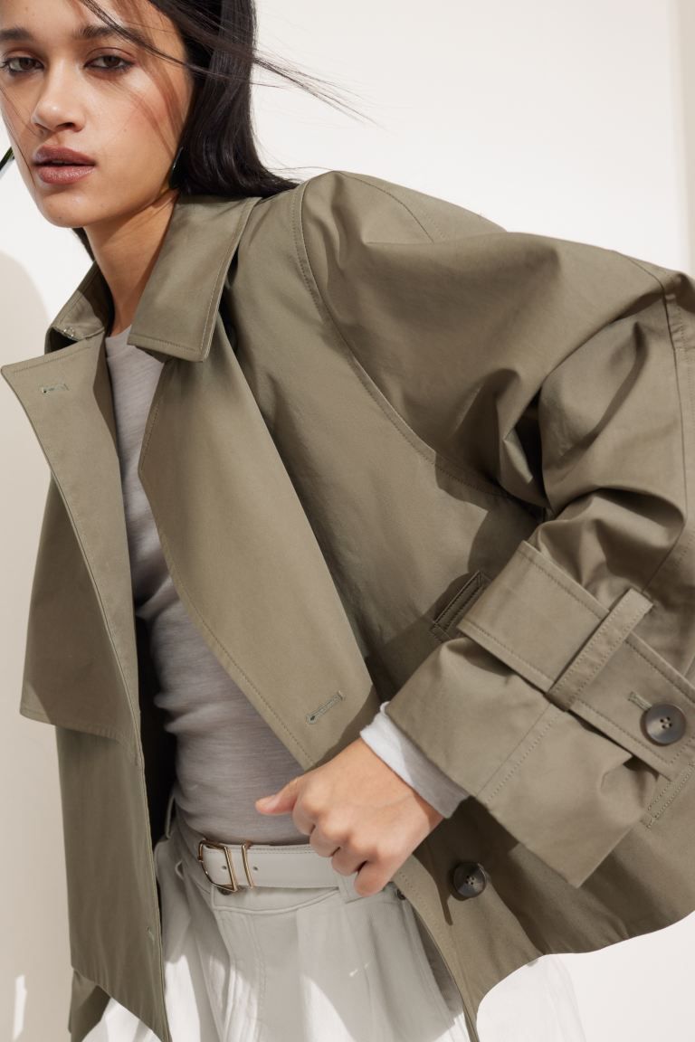 Short Trench Coat Jacket | H&M (UK, MY, IN, SG, PH, TW, HK)