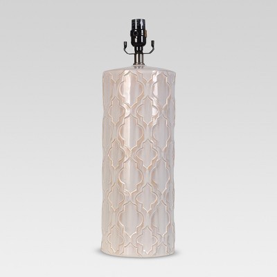 Lattice Ceramic Large Lamp Base Cream - Threshold™ | Target