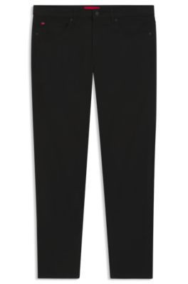 HUGO Black extra-slim-fit jeans in satin-touch denim - Black Men's Jeans size 33/32 | Hugo Boss (US)
