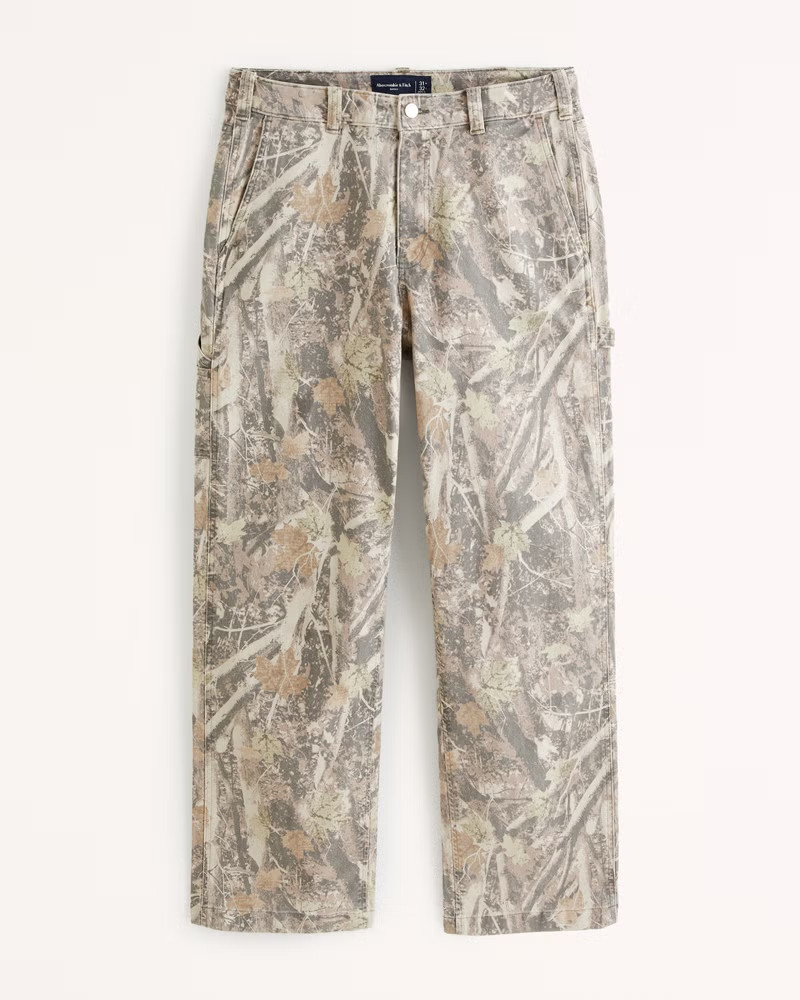Abercrombie & Fitch Men's Baggy Workwear Pant in Camo - Size 32 X 30 | Abercrombie & Fitch (US)