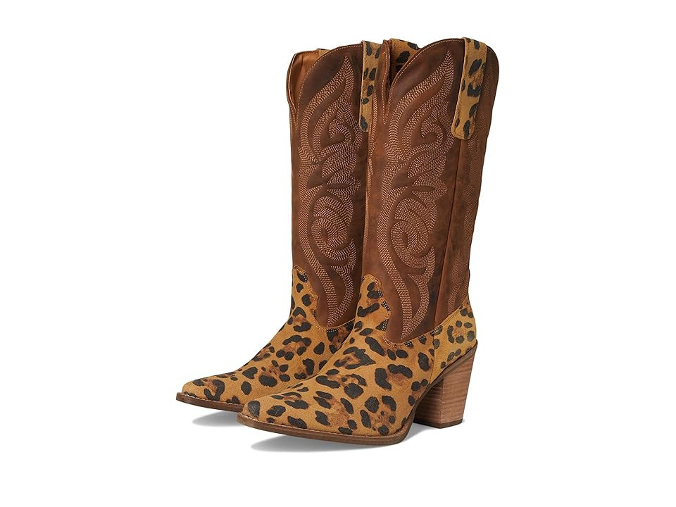 Dingo Hensley Cowboy Women's Boots Leopard : 11 B - Medium, Leather | Zappos