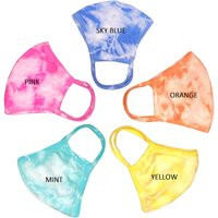5-Pack Tie Dye Face Mask Reusable & Washable Protective // Made in Usa Soft Cotton Breathable Fashio | Etsy (US)