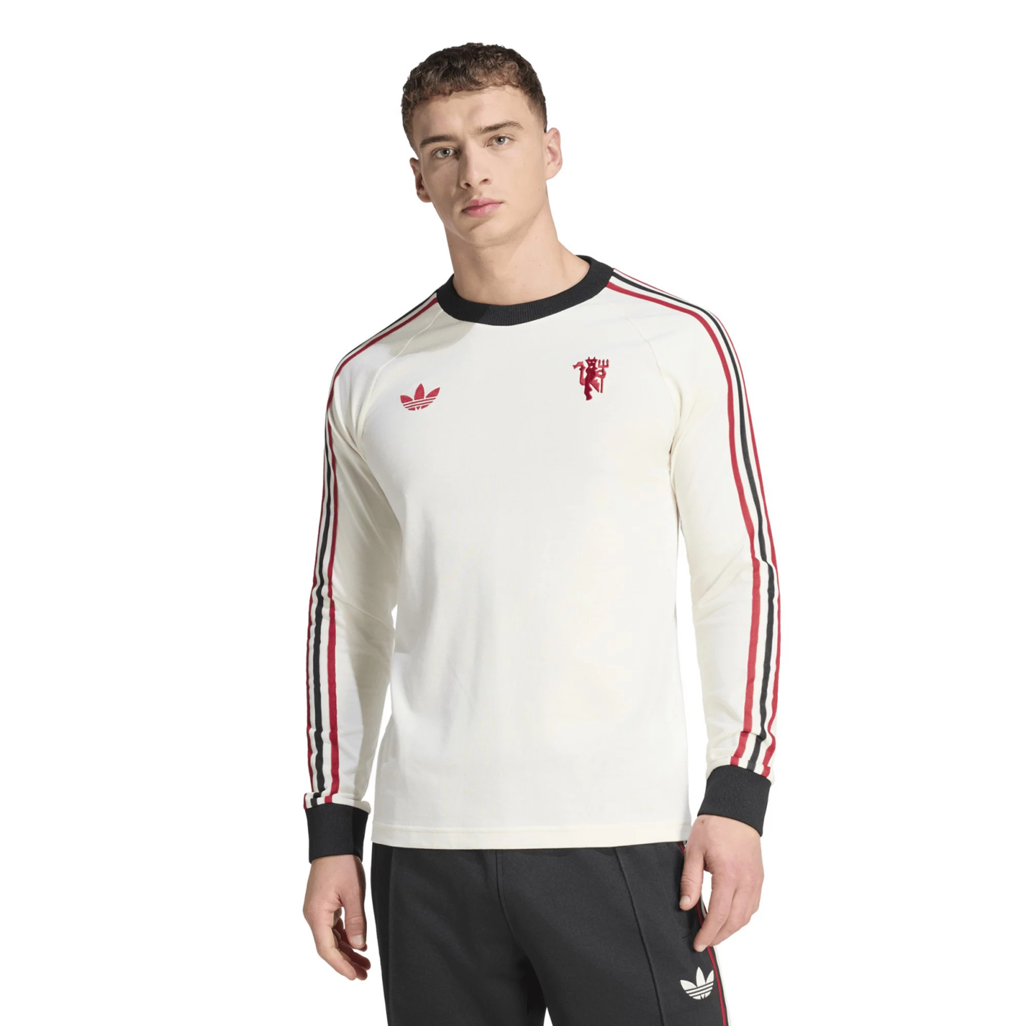 adidas Adult Manchester United Off-White 2025 Home Long Sleeve Shirt, Men's, XXL | DICK'S Sporting Goods