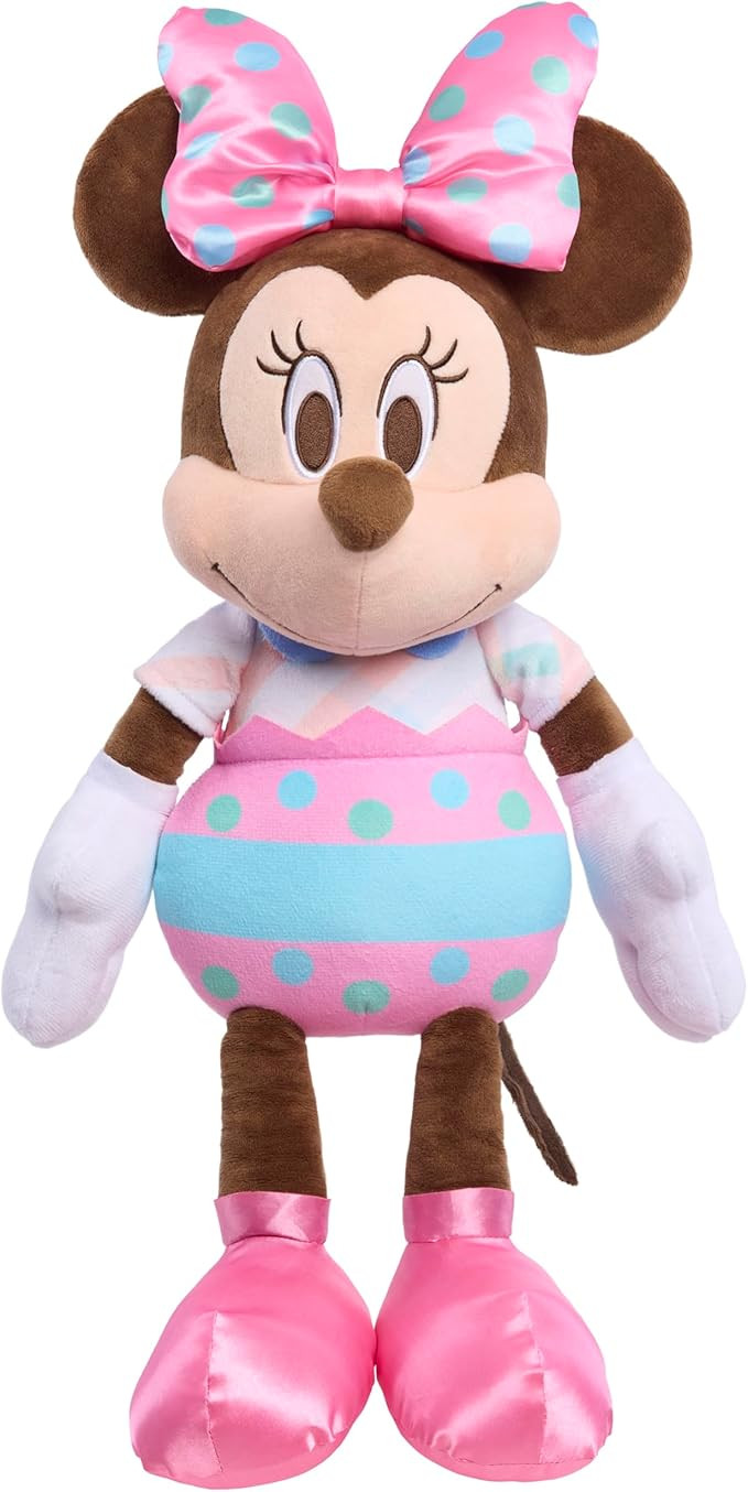 Disney Minnie Mouse Easter Large Plush, 19-inch Stuffed Toy with Embroidered Details, Cute Spring... | Amazon (US)