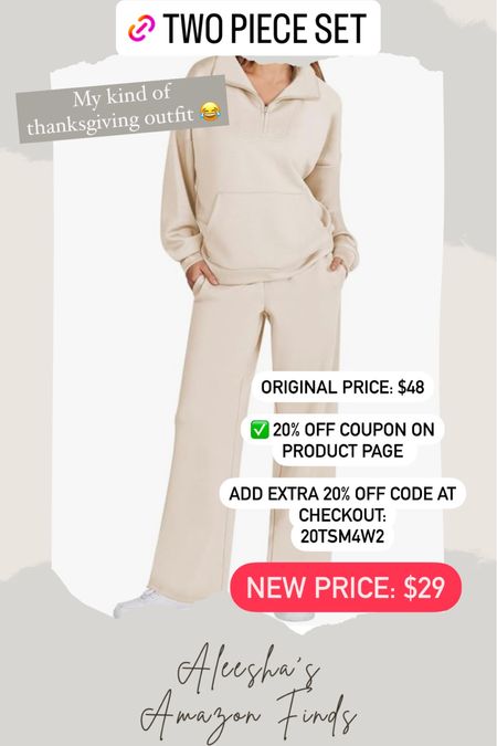 Amazon finds
Two piece set
Fall clothes
Comfy clothes
Amazon deals

#LTKfindsunder50 #LTKCyberWeek #LTKsalealert