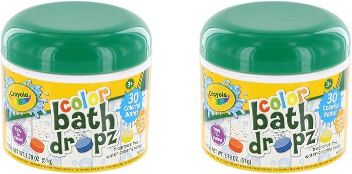 Play Visions Crayola Bath Dropz 2.68 oz,45 tablets (Pack of 2) | Amazon (US)