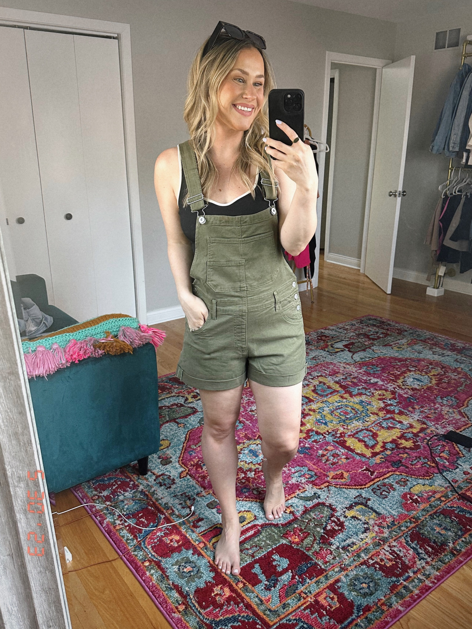 Casual outfit idea for summer / these overalls are under $20, also linked these sunglasses and top 

#LTKstyletip #LTKsalealert #LTKunder50