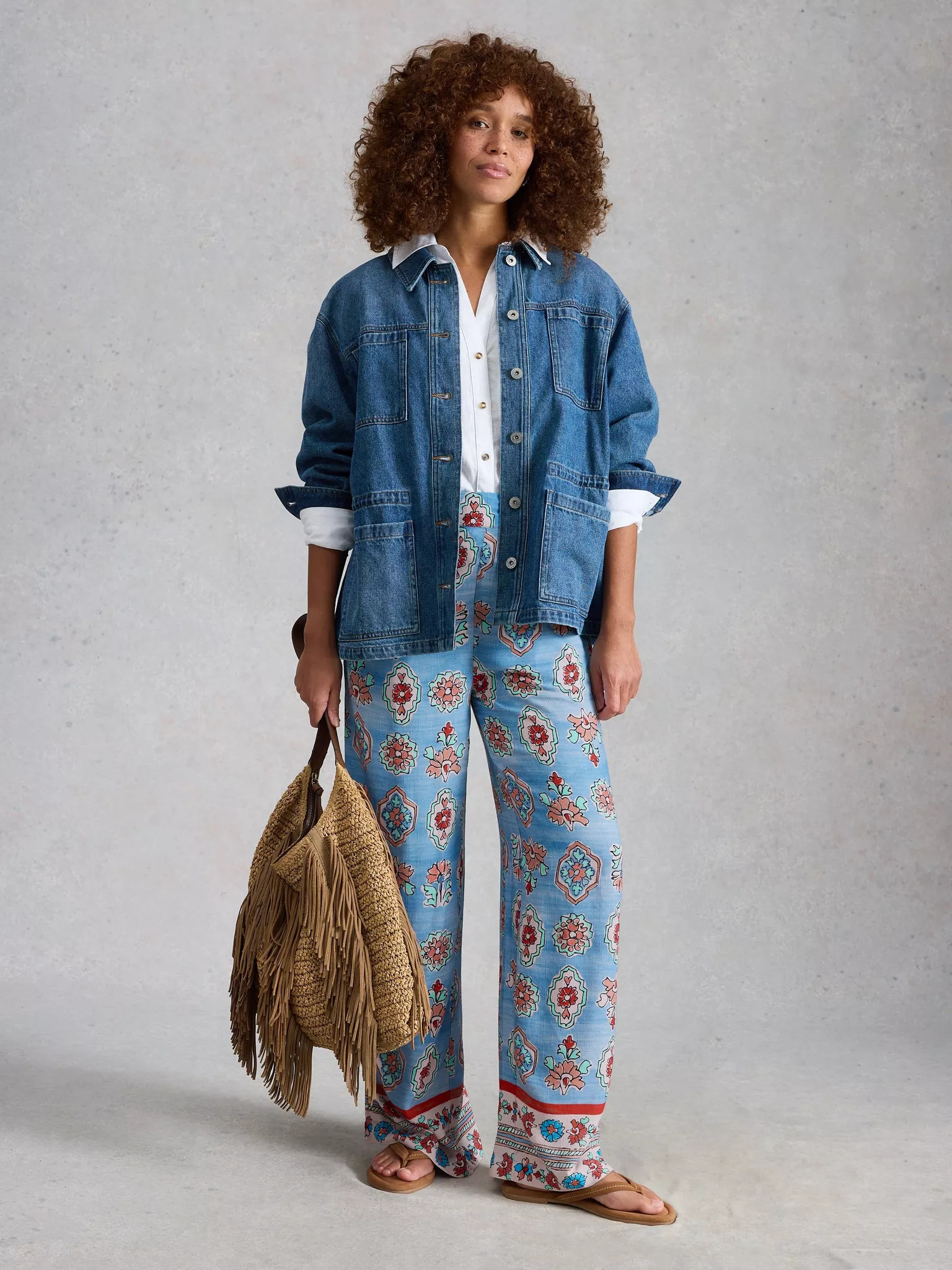 Ally Wide Leg Trouser | White Stuff UK