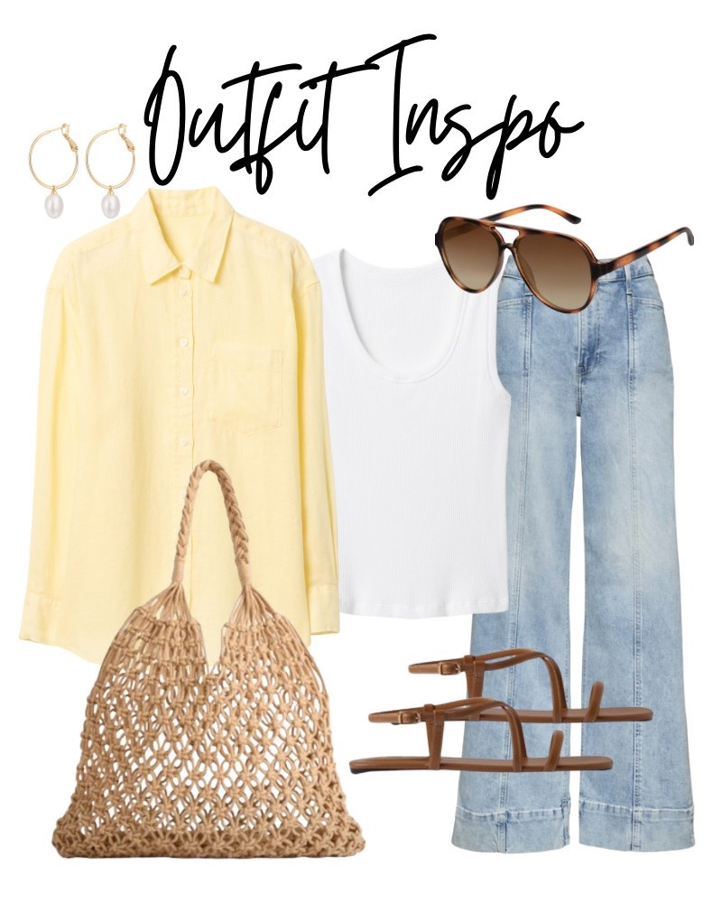 Easy outfit idea
Butter yellow, linen, gap jeans

#LTKSaleAlert #LTKFindsUnder50 #LTKSeasonal