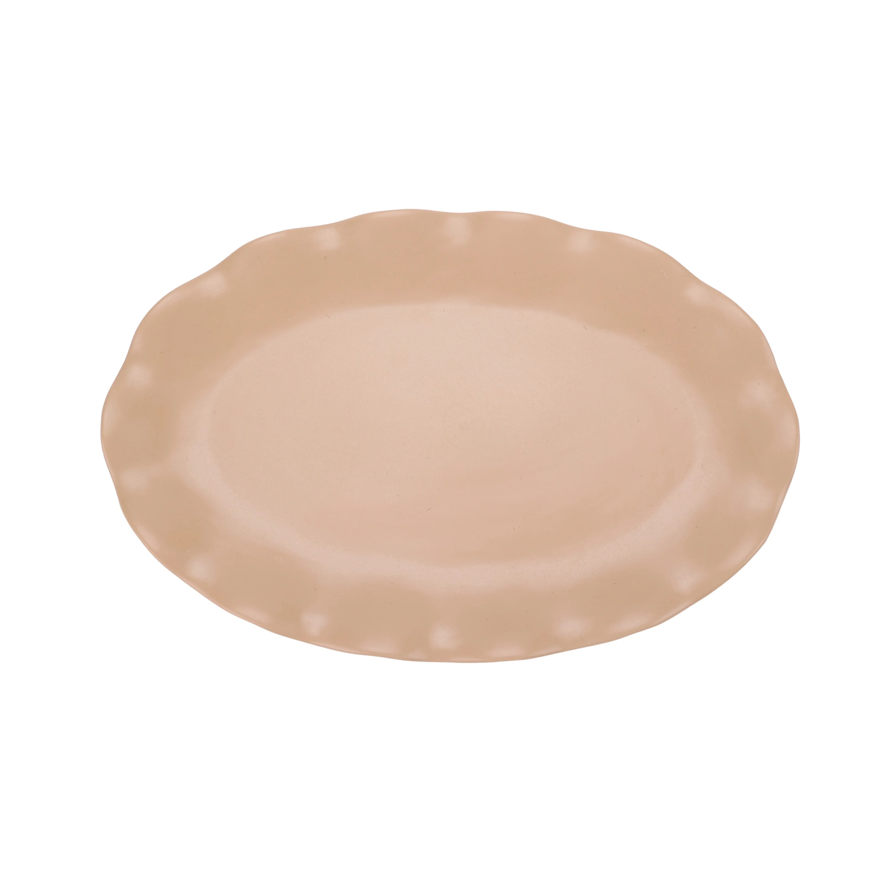 Just Feed Me by Jessie James Decker Ceramic Oval Serving Tray, Nude - Walmart.com | Walmart (US)