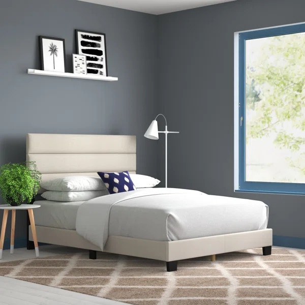 Hugley Upholstered Low Profile Standard Bed | Wayfair North America