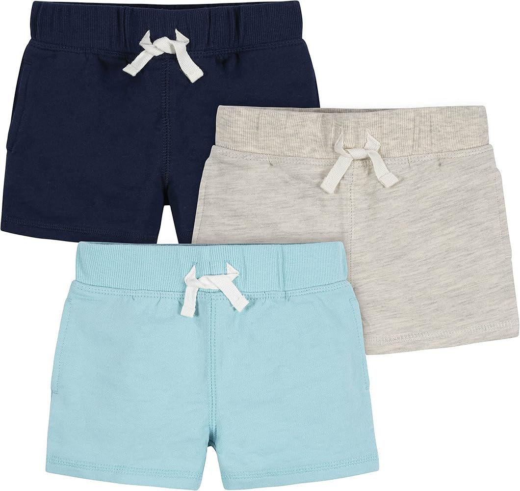 Gerber Baby-Boys Toddler 3-Pack Pull-On Knit Shorts | Amazon (US)
