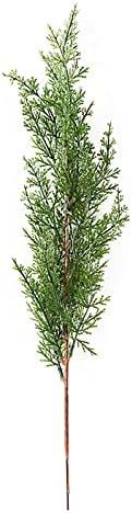 RNCOZE 3 PCS Artificial Pine Cypress Leaves Branches Fake Greenery Pine Picks, Faux Plastic Plants D | Amazon (US)