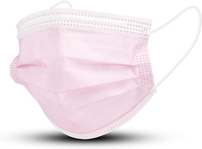 Disposable Masks, AXHKIO Face Mask, Pack of 50, Anti Dust, Breathable (50 PCS-PINK) | Amazon (US)