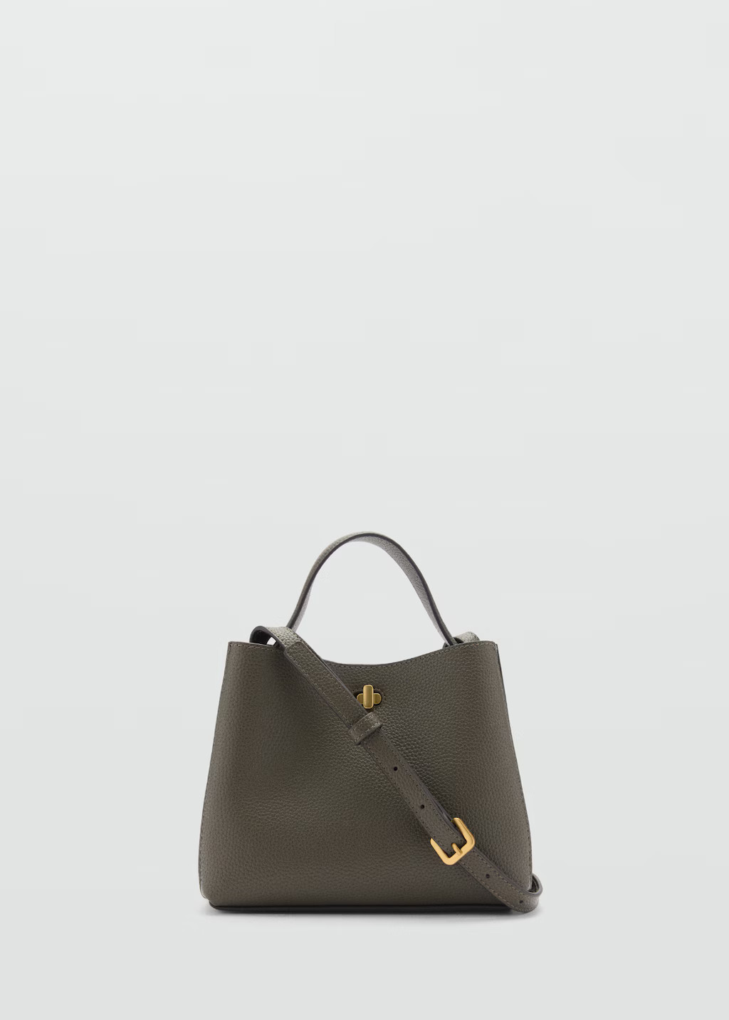 Mini shopper bag with metallic detail | MANGO (US)