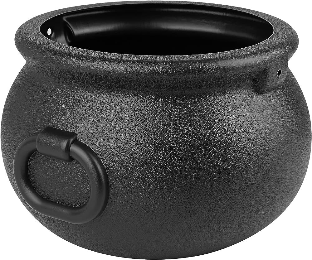 Glocamping 11" and 7.4” Package Large Easter Day And Halloween Black Plastic Witch Cauldron Ket... | Amazon (US)