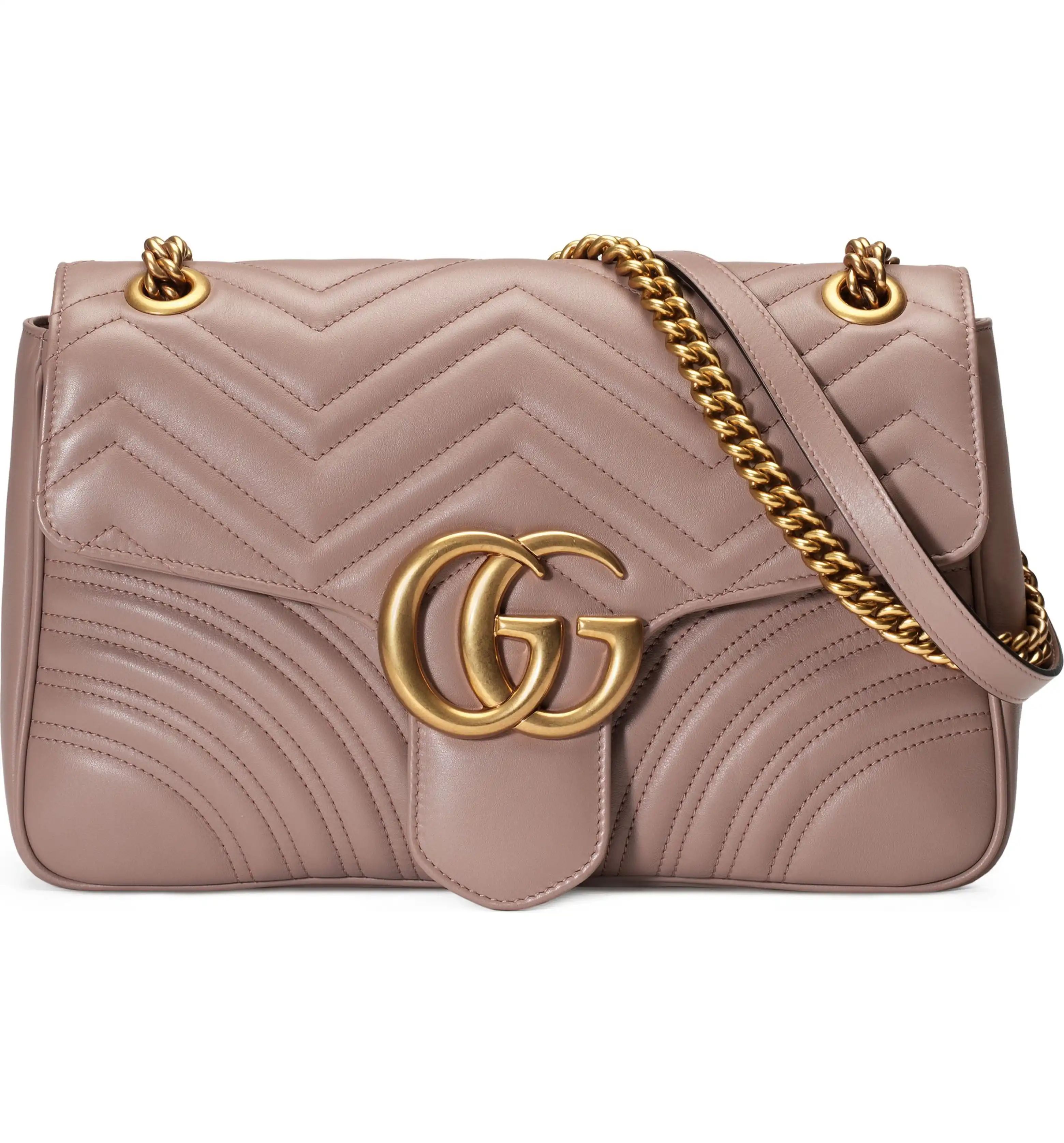 Medium GG Marmont 2.0 Matelassé Leather Shoulder Bag | Nordstrom