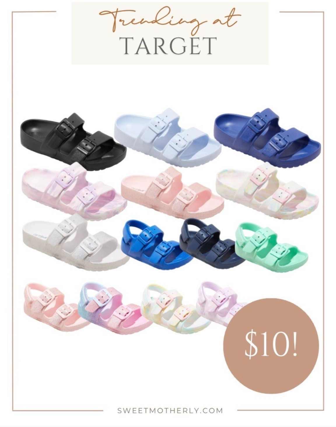 Target Summer Sandals Under $10

Target pool slide sandals
Target beach sandals
buckle slide sandals
waterproof slide sandals
affordable beach slides
Target summer sandals
non-slip pool slides

#LTKSeasonal #LTKShoeCrush #LTKSaleAlert