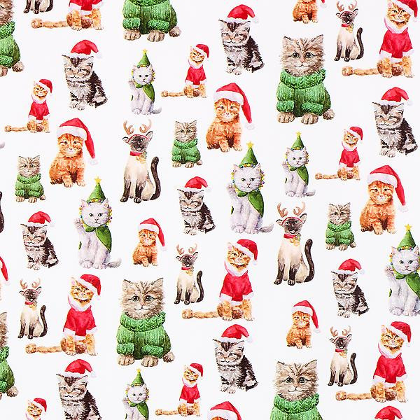 Taylor Paladino Christmas Kitties Wrapping Paper | The Container Store