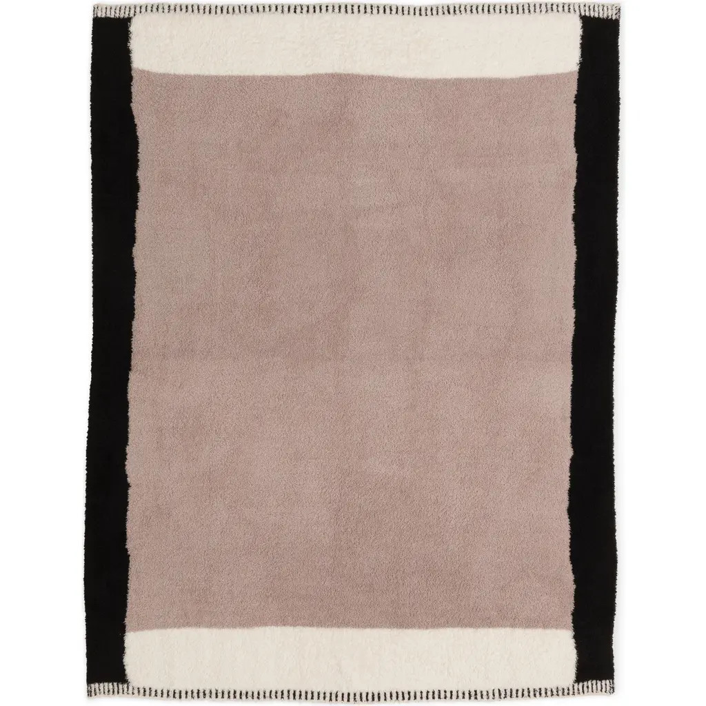 barefoot dreams CozyChic™ Colorblock Throw Blanket in Taupe Multi at Nordstrom | Nordstrom