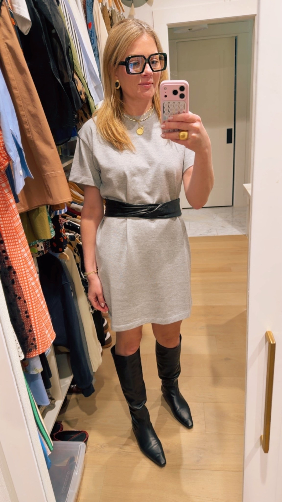 I love a t shirt dress! So easy to wear so many different ways. I’m in size small. 

#LTKootd #LTKOver40